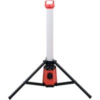 Yato - Turm Baustrahler Arbeitsstrahler Werkstattlampe 360° led Standleuchte IP54 mit Steckdose 3800 Lumen von YATO