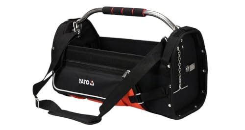 Unbekannt Werkzeugtasche mit 11 Fächern 51 x 24 x 28 cm leer offen Polyester 600D Tragegurt Tasche von YATO