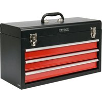Yato - Werkzeugkoffer Werkzeugkiste Werkzeugbox Werkstattkoffer mit 3 Schubladen von YATO