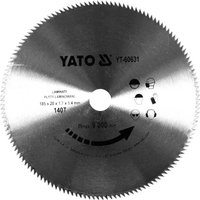 Modell YT-60631, Kreissägeblatt de 18,5 cm, 1 Stück, ideal für präzise Schnitte in Holz, Metall und Kunststoff, hohe Standzeit, professionelles Modell YT-60631, Kreissägeblatt de 18,5 cm, 1 Stück, ideal für präzise Schnitte in Holz, Metall und Kunststoff, hohe Standzeit, professionelles von YATO