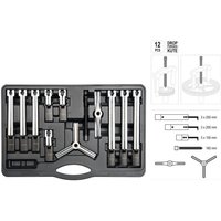 YATO 2/3 Arm Universal Innen Abzieher Lagerabzieher Kugellager 12tlg Ausbeulsatz 100-250mm von YATO