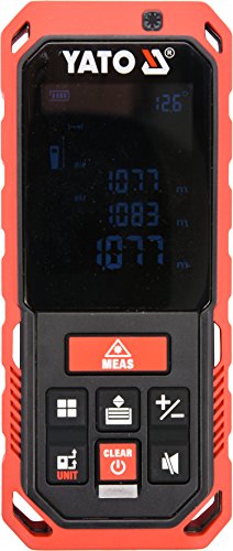 YATO Profi USB Laser Entfernungsmesser | Messbereich 0,2-40m | 2mm | USB-Anschluss zur Datenauslesung | 10 Modi, wie z.B. Flächen- und Volumenberechnung | IP 65 YATO Profi USB Laser Entfernungsmesser | Messbereich 0,2-40m | 2mm | USB-Anschluss zur Datenauslesung | 10 Modi, wie z.B. Flächen- und Volumenberechnung | IP 65 von YATO