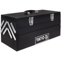 Yato - Werkzeugkiste Werkzeugkoffer Werkzeugbox Werkzeugkasten Werkzeug Kiste Kasten Schwarz YT-0885 von YATO