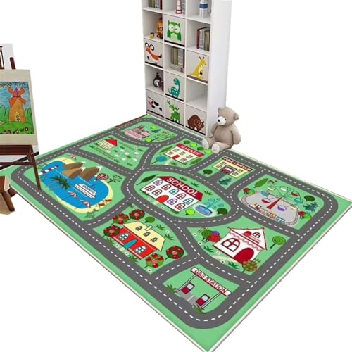 YATOLA Teppich Krabbeldecke rutschfest Spielmatte Baby Krabbelmatte Groß Mädchen Jungen Waschbar Spielteppich Grün Blau Rechteckig Kinderzimmer Boden Teppichmatte Flächenteppich (Grün 1, 60x90cm) YATOLA Teppich Krabbeldecke rutschfest Spielmatte Baby Krabbelmatte Groß Mädchen Jungen Waschbar Spielteppich Grün Blau Rechteckig Kinderzimmer Boden Teppichmatte Flächenteppich (Grün 1, 60x90cm) von YATOLA