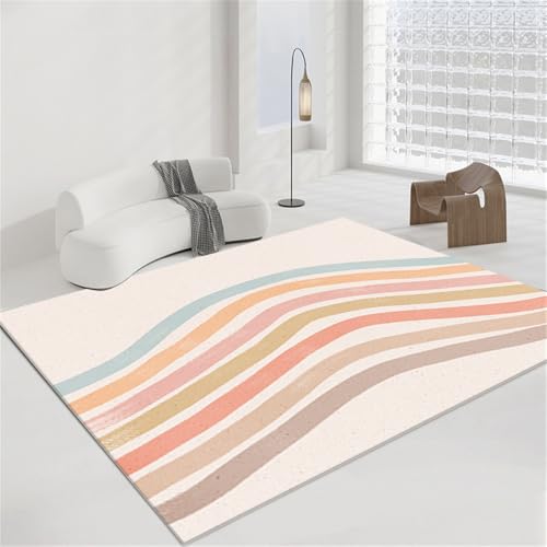 YATOLA Teppich Krabbeldecke rutschfest Spielmatte Baby Krabbelmatte Groß Mädchen Jungen Waschbar Spielteppich Rechteckig Kinderzimmer Boden Teppichmatte Flächenteppich Regenbogen (Weiß, 120x160cm) YATOLA Teppich Krabbeldecke rutschfest Spielmatte Baby Krabbelmatte Groß Mädchen Jungen Waschbar Spielteppich Rechteckig Kinderzimmer Boden Teppichmatte Flächenteppich Regenbogen (Weiß, 120x160cm) von YATOLA