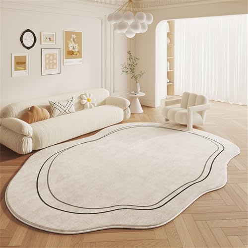 YATOLA Teppich Mädchen Jungs für Kinder Weicher Kinderzimmerteppich Spielen Grün Krabbelmatte Rutschfester Rug Teppichbodenkissen Spielzimmer Schlafzimmer Braun Geometrie Moderne (Creme, 50x80cm) von YATOLA
