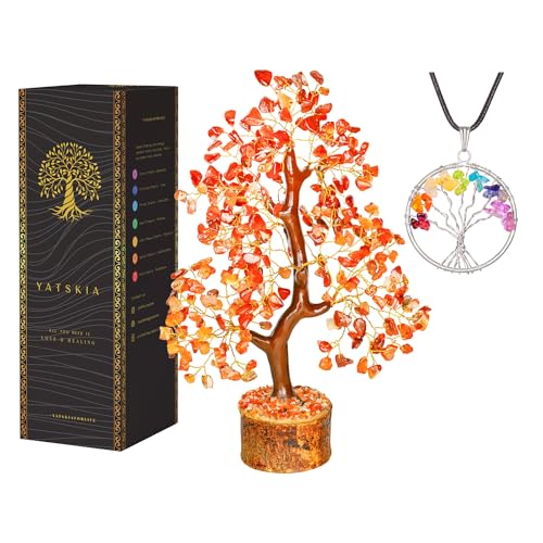 Karneol Kristallbaum - Wohnkultur - Bonsai-Baum - Baum des Lebens Dekor - Spirituelle Dekoration - Kristalldekor - Glücksgeschenke - Meditationszubehör - Geldbaum - Schreibtischdekor - Glücksbringer Karneol Kristallbaum - Wohnkultur - Bonsai-Baum - Baum des Lebens Dekor - Spirituelle Dekoration - Kristalldekor - Glücksgeschenke - Meditationszubehör - Geldbaum - Schreibtischdekor - Glücksbringer von YATSKIA