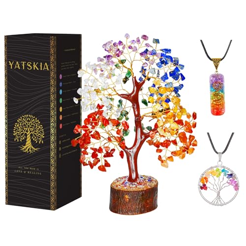 Kristallbaum – Sieben Chakra-Baum – Bonsai-Baum – Heilkristalle – Kristalle und Edelsteine – Heimdekoration – spirituelle Geschenke von YATSKIA