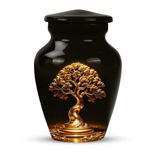 YATSKIA Mini-Urne mit Baum des Lebens – kleine Urne für Asche für Frauen und Männer – Metallurne für menschliche Asche Erwachsene YATSKIA Mini-Urne mit Baum des Lebens – kleine Urne für Asche für Frauen und Männer – Metallurne für menschliche Asche Erwachsene von YATSKIA