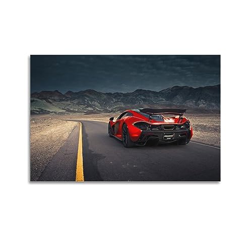 YATU Hyper Auto-Poster für rotes McLaren-Poster, dekoratives Gemälde, Leinwand-Wandposter und Kunstdruck, modernes Familienschlafzimmer-Dekor-Poster, 30 x 45 cm von YATU