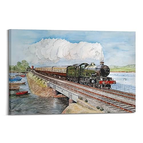 YATU Vintage Transport Poster Dampflok Poster Dekorative Malerei Leinwand Wandposter und Kunstdruck Modern Familie Schlafzimmer Dekor Poster 20 x 30 cm YATU Vintage Transport Poster Dampflok Poster Dekorative Malerei Leinwand Wandposter und Kunstdruck Modern Familie Schlafzimmer Dekor Poster 20 x 30 cm von YATU