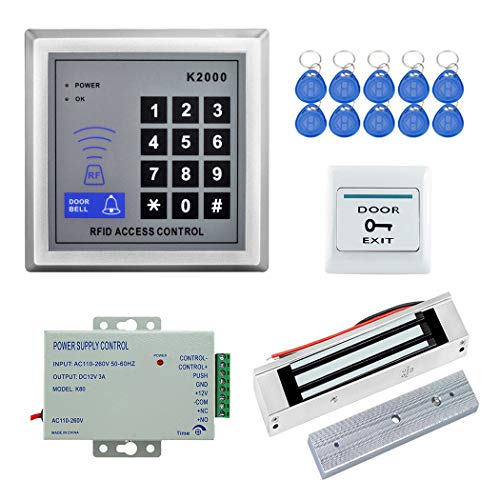 YAVIS RFID Access Control System Kit Set EM Tastatur Codeschloss Türöffner + 180kg / 350lbs Elektrische Magnetschloss + 3A-Netzteil K80 + Exit-Taste + 10pcs ID Keyfobs YAVIS RFID Access Control System Kit Set EM Tastatur Codeschloss Türöffner + 180kg / 350lbs Elektrische Magnetschloss + 3A-Netzteil K80 + Exit-Taste + 10pcs ID Keyfobs von YAVIS