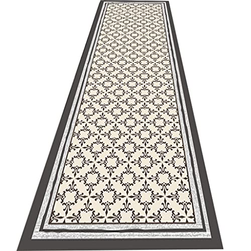 YAWEDA Flur Teppich Teppich Läufer Flur Eingang Teppiche Weicher Kurzflor Teppich Läufer Läuferteppiche Unterseite Mit Anti Rutsch Punkt Schlafzimmer Korridor Lang Teppichläufer (Size : 120 x350cm) von YAWEDA