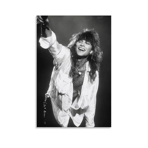 YAWRGJWRG Bon Jovi (8) Poster, dekoratives ästhetisches Leinwandposter, Wandkunst, Dekor, Wohnzimmer, modern, Familienschlafzimmer, Musik-Filmposter, 40 x 60 cm, ungerahmter Stil von YAWRGJWRG