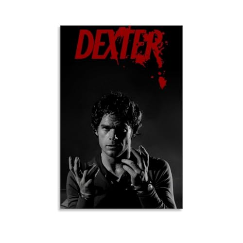 YAWRGJWRG Dexter Morgan (5) Poster, dekoratives ästhetisches Leinwandposter, Wandkunst, Dekor, Wohnzimmer, modern, Familienschlafzimmer, Musik-Filmposter, 60 x 90 cm, ungerahmter Stil von YAWRGJWRG