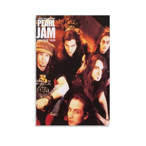 YAWRGJWRG Pearl Jam(1) Poster, dekoratives ästhetisches Leinwandposter, Wandkunst, Dekor, Wohnzimmer, modernes Familienschlafzimmer, Musik-Filmposter, 60 x 90 cm, ungerahmter Stil von YAWRGJWRG