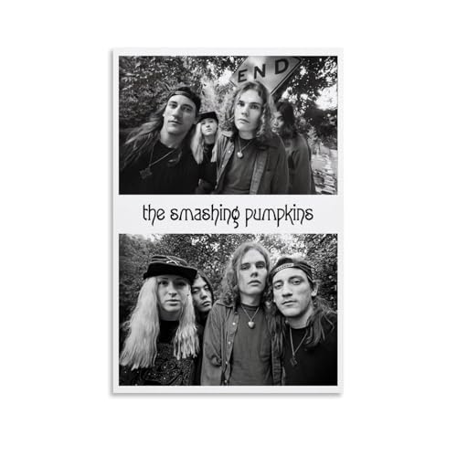 YAWRGJWRG Poster, Motiv: The Smashing Pumpkins (1), dekoratives ästhetisches Leinwandposter, Wandkunst, Dekor, Wohnzimmer, modernes Familienschlafzimmer, Musik-Filmposter, 30 x 45 cm, ungerahmter Stil von YAWRGJWRG