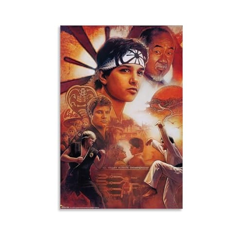 YAWRGJWRG Poster "The Karate Kid 1984 (4), dekoratives ästhetisches Leinwandposter, Wandkunst, Dekor, Wohnzimmer, modernes Familienschlafzimmer, Musik-Filmposter, 40 x 60 cm, ungerahmter Stil von YAWRGJWRG
