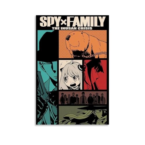 YAWRGJWRG Spy X Family (2) Poster, dekoratives ästhetisches Leinwandposter, Wandkunst, Dekor, Wohnzimmer, modernes Familienschlafzimmer, Musik-Filmposter, 30 x 45 cm, ungerahmter Stil von YAWRGJWRG