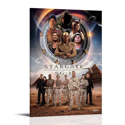 YAWRGJWRG Stargate SG-1 (2) Poster, dekoratives ästhetisches Leinwandposter, Wandkunst, Dekor, Wohnzimmer, modernes Familienschlafzimmer, Musik-Filmposter, 30 x 45 cm, Rahmenstil von YAWRGJWRG