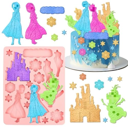 Froze Silikonform, Froze 3D Ausstechformen kinder, Els Tortendekoration Form, Els Fondantformen, Rosa, DIY Kreativ Formen, Geeignet für Fondant, Ausstechformen, Gebäck, Eiscreme Usw Froze Silikonform, Froze 3D Ausstechformen kinder, Els Tortendekoration Form, Els Fondantformen, Rosa, DIY Kreativ Formen, Geeignet für Fondant, Ausstechformen, Gebäck, Eiscreme Usw von YAXMME