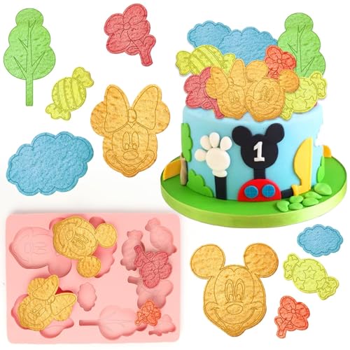 Minie Silikonform, 3D Micke Torten Form, Minie Fondantformen, Ausstechformen kinde, Micke Gebäck Backform, DIY Kreativ Formen, Geeignet für Fondant, Schokolade, Eiscreme, Kerzenherstellung Usw Minie Silikonform, 3D Micke Torten Form, Minie Fondantformen, Ausstechformen kinde, Micke Gebäck Backform, DIY Kreativ Formen, Geeignet für Fondant, Schokolade, Eiscreme, Kerzenherstellung Usw von YAXMME