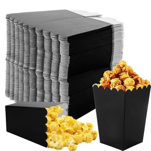 YAYODS 100 Stück Popcorn Tüten Klein - 10,7 x 7,5 x 5,5 cm Popcorn Eimer Wiederverwendbar - Popcorn Box Schwarz - Popcorn Behälter - Popcorn Becher Pappe - Popcorn Boxen für Snacks Partytüten YAYODS 100 Stück Popcorn Tüten Klein - 10,7 x 7,5 x 5,5 cm Popcorn Eimer Wiederverwendbar - Popcorn Box Schwarz - Popcorn Behälter - Popcorn Becher Pappe - Popcorn Boxen für Snacks Partytüten von YAYODS