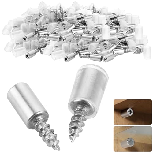 YAYODS 100 Stück Regalbodenträger Bodenträger - Ø7mm Einlegeboden Halter Regalbodenhalter Einlegeböden Fachbodenträger mit Anti-Rutsch Kappe für Schränke, Kleiderschränke, Bücherregale, Weinkühler von YAYODS