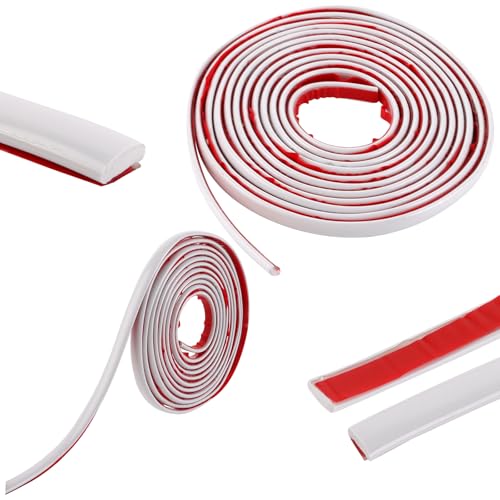 YAYODS 2 Rolle Flexible Zierleisten Selbstklebend - 3m x 8mm Weiß Deckenleisten Selbstklebend - Wandleisten Selbstklebend - Eckleiste Selbstklebend für Boden, Aufkantung, Fliesenkante und Eckendekor YAYODS 2 Rolle Flexible Zierleisten Selbstklebend - 3m x 8mm Weiß Deckenleisten Selbstklebend - Wandleisten Selbstklebend - Eckleiste Selbstklebend für Boden, Aufkantung, Fliesenkante und Eckendekor von YAYODS