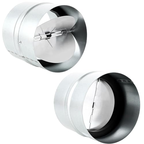 YAYODS 2 Stück Einschub Rückstauklappe DN 100mm - Verzinkter Stahl Selbsttätige Rückstauklappe Dunstabzug mit Dichtgummi - Backflow Flap Valve Insert für Lüftungskanäle in Ventilationsrohren YAYODS 2 Stück Einschub Rückstauklappe DN 100mm - Verzinkter Stahl Selbsttätige Rückstauklappe Dunstabzug mit Dichtgummi - Backflow Flap Valve Insert für Lüftungskanäle in Ventilationsrohren von YAYODS