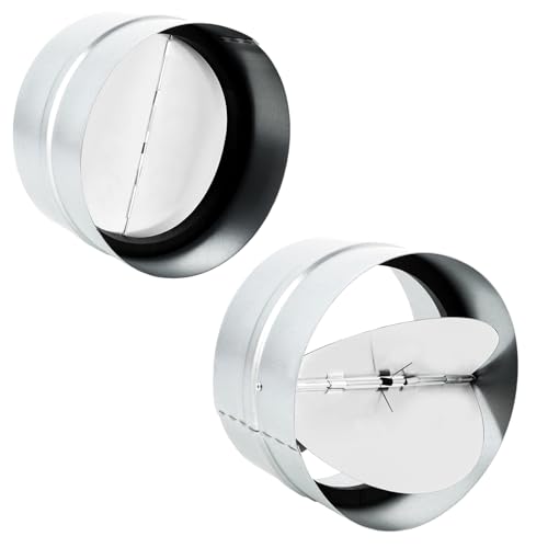 YAYODS 2 Stück Einschub Rückstauklappe DN 150mm - Verzinkter Stahl Selbsttätige Rückstauklappe Dunstabzug mit Dichtgummi - Backflow Flap Valve Insert für Lüftungskanäle in Ventilationsrohren YAYODS 2 Stück Einschub Rückstauklappe DN 150mm - Verzinkter Stahl Selbsttätige Rückstauklappe Dunstabzug mit Dichtgummi - Backflow Flap Valve Insert für Lüftungskanäle in Ventilationsrohren von YAYODS