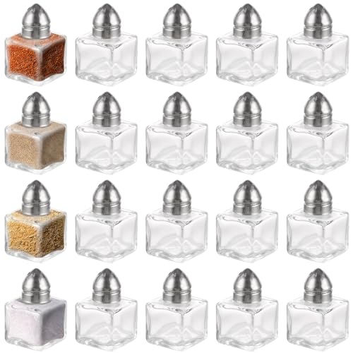 YAYODS 20 Stück Salzstreuer Klein - 15 ml Mini Salzstreuer Glas - Salz Streuer - Gewürzstreuer Set - Mini Streuer - Glas Streuer - Salz und Pfefferstreuer - Salt Shaker für Salz und Pfeffer YAYODS 20 Stück Salzstreuer Klein - 15 ml Mini Salzstreuer Glas - Salz Streuer - Gewürzstreuer Set - Mini Streuer - Glas Streuer - Salz und Pfefferstreuer - Salt Shaker für Salz und Pfeffer von YAYODS