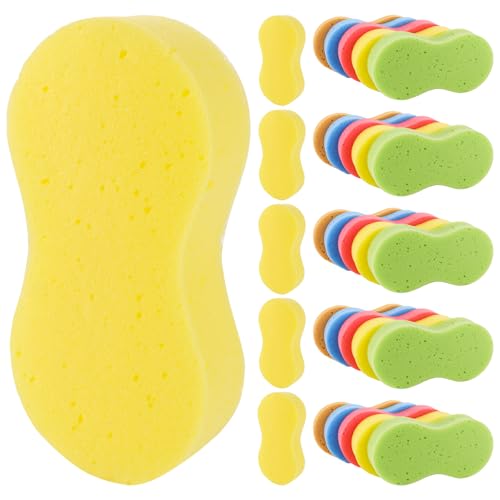 YAYODS 30 Stück Autoschwamm Groß - 22 x 11 x 4.5 cm MultiSchwamm, Auto Schwamm Außen, Super Saugfähig - Autowaschschwamm, Insektenschwamm Auto - Tafelschwamm, Schwämme zum Autowaschen, Fenster Waschen von YAYODS