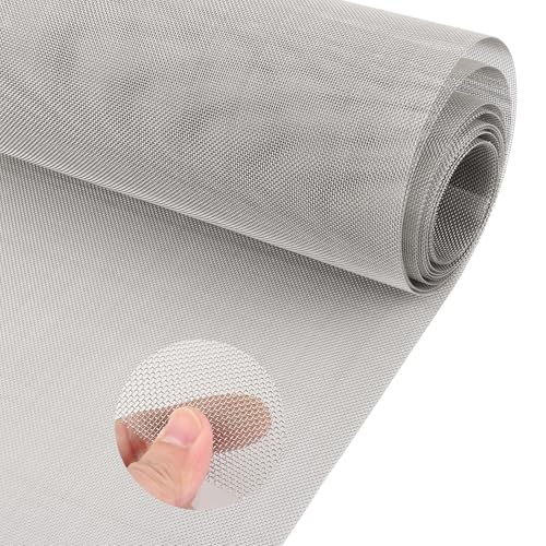 YAYODS 304 Edelstahl Drahtgitter Feinmaschig - 30x300cm Lichtschachtabdeckung Wühlmausgitter - 25 Mesh Verdickung Maschendraht Edelstahl Gitter - Drahtgeflecht Feinmaschig für Hasendraht,Volierendraht von YAYODS