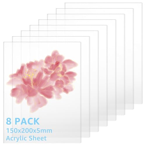 YAYODS 8 Stück Acrylglas Platte 5mm - 20 x 15 cm Glasscheibe - Acrylplatte Transparent - Acrylplatten - Kunststoffplatte für Fotorahmen, Projektausstellung, Tischaufsteller, DIY-Projekte YAYODS 8 Stück Acrylglas Platte 5mm - 20 x 15 cm Glasscheibe - Acrylplatte Transparent - Acrylplatten - Kunststoffplatte für Fotorahmen, Projektausstellung, Tischaufsteller, DIY-Projekte von YAYODS
