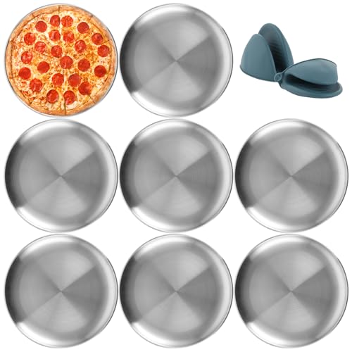 YAYODS 8 Stück Pizzablech Rund 30cm - Pizza Backblech Edelstahl, Pizza Backform Rund Unbeschichtet, Langlebig Pizzaform Hitzebeständig bis 400 °C - Pizza Blech zum Backen im Ofen - Spülmaschinenfest YAYODS 8 Stück Pizzablech Rund 30cm - Pizza Backblech Edelstahl, Pizza Backform Rund Unbeschichtet, Langlebig Pizzaform Hitzebeständig bis 400 °C - Pizza Blech zum Backen im Ofen - Spülmaschinenfest von YAYODS