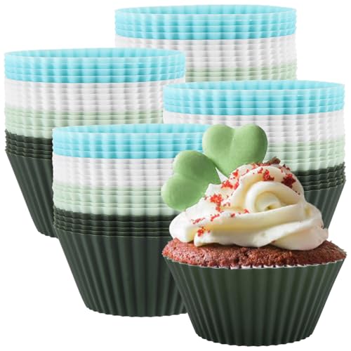 YAYODS 80 Stück Silikon Muffinförmchen - 4 Farben Silikonform Muffins - 7 x 3.2 cm Muffin Silikonförmchen - Muffinform Silikon - Wiederverwendbare Cupcake Förmchen für Kuchen, Pudding, Desserts YAYODS 80 Stück Silikon Muffinförmchen - 4 Farben Silikonform Muffins - 7 x 3.2 cm Muffin Silikonförmchen - Muffinform Silikon - Wiederverwendbare Cupcake Förmchen für Kuchen, Pudding, Desserts von YAYODS
