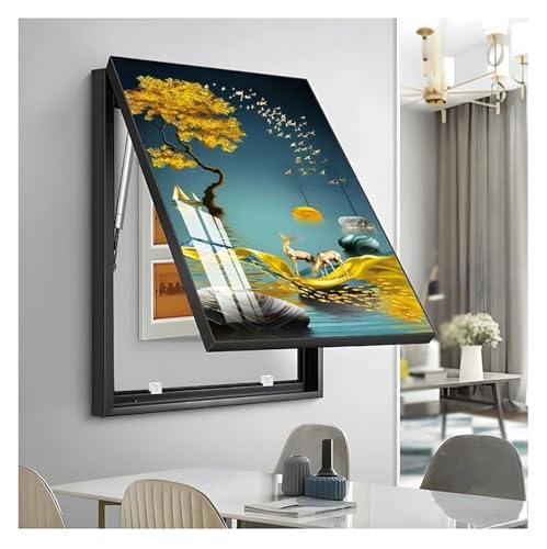 Elektrische Panel-Abdeckung，Elektrische Zählerbox， Abdeckung for Stromzählerkästen, Wandbehang, Gemälde, Schaltkasten, moderne for Stromzähler for das Wohnzimmer zu Hause(D,45x55 cm(18x22 in)) von YAYREC