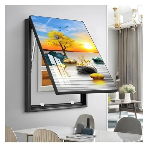 Elektrische Panel-Abdeckung，Elektrische Zählerbox， Abdeckung for Stromzählerkästen, Wandbehang, Gemälde, Schaltkasten, moderne for Stromzähler for das Wohnzimmer zu Hause(E,45x55 cm(18x22 in)) von YAYREC