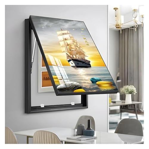 Elektrische Panel-Abdeckung，Elektrische Zählerbox， Abdeckung for Stromzählerkästen, Wandbehang, Gemälde, Schaltkasten, moderne for Stromzähler for das Wohnzimmer zu Hause(Gold,50x60 cm(20x24 in)) von YAYREC