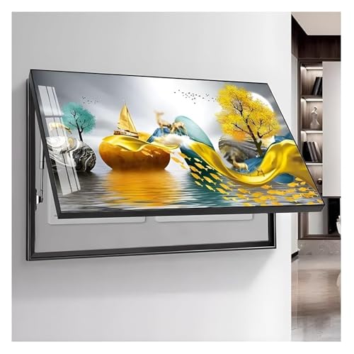 Elektrische Panel-Abdeckung，Elektrische Zählerbox， Breaker Box Dekorative Abdeckung Verteilung Malerei Elektrische Meter Dekoration(E,60x40 cm(24x16 in)) von YAYREC