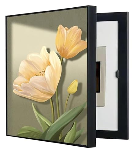 Elektrische Panel-Abdeckung，Elektrische Zählerbox， Dekorative Abdeckung for Stromzählerkästen Moderne dekorative for Stromzählerschalter(D,45X55CM(17.7x21.6in)) von YAYREC