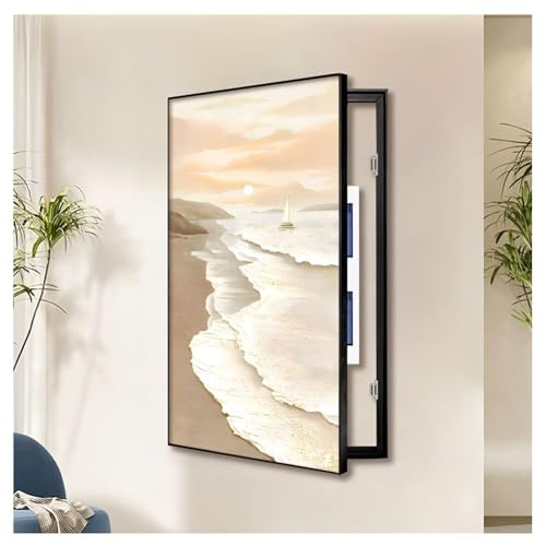 Elektrische Panel-Abdeckung，Elektrische Zählerbox， Dekorative Abdeckung for den Sicherungskasten, Dekoration for die der Schalttafel – Wandmontage, Gemälde verstecken(F,45x90 cm(17.7x35.4 in)) von YAYREC