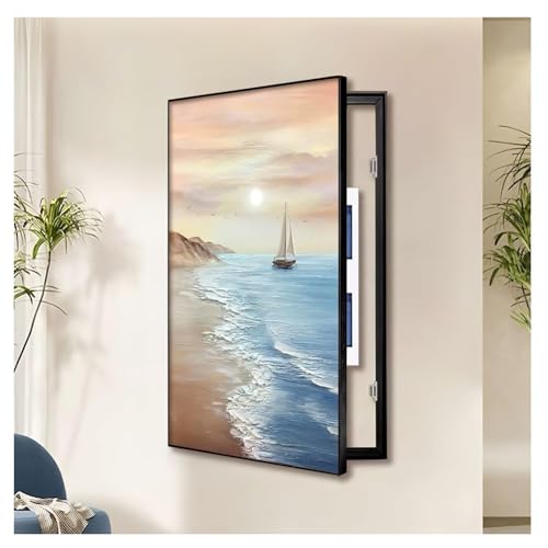 Elektrische Panel-Abdeckung，Elektrische Zählerbox， Dekorative Abdeckung for den Sicherungskasten, Dekoration for die der Schalttafel – Wandmontage, Gemälde verstecken(H,50x70 cm(19.7x27.6 in)) von YAYREC