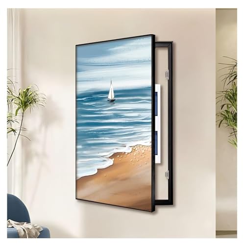 Elektrische Panel-Abdeckung，Elektrische Zählerbox， Dekorative Abdeckung for den Sicherungskasten, Dekoration for die der Schalttafel – Wandmontage, Gemälde verstecken(I,70x90 cm(27.6x35.4 in)) von YAYREC