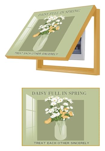 Elektrische Panel-Abdeckung，Elektrische Zählerbox， Elektrische Meter Abdeckung Verteilerkasten Hängende Malerei for Wohnzimmer Büro Restaurant Home Dekoration(D - Gold Frame,50x40cm(19.7x15.7inch)) von YAYREC