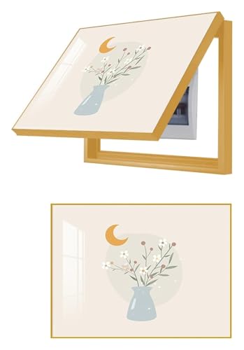 Elektrische Panel-Abdeckung，Elektrische Zählerbox， Elektrische Meter Abdeckung Verteilerkasten Hängende Malerei for Wohnzimmer Büro Restaurant Home Dekoration(F - Gold Frame,55x45cm(21.7x17.7inch)) von YAYREC