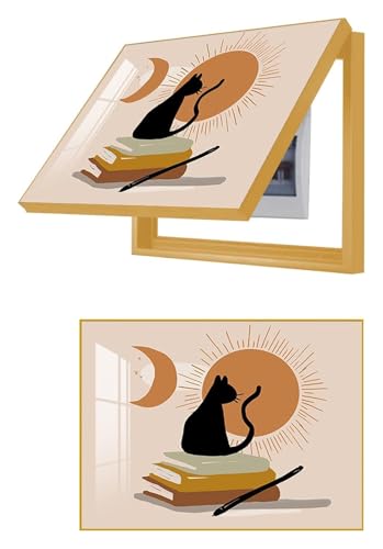 Elektrische Panel-Abdeckung，Elektrische Zählerbox， Elektrische Meter Abdeckung Verteilerkasten Hängende Malerei for Wohnzimmer Büro Restaurant Home Dekoration(I - Gold Frame,60x50cm(23.6x19.7inch)) von YAYREC