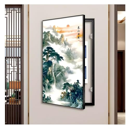 Elektrische Panel-Abdeckung，Elektrische Zählerbox， Power Box Cover Kreative Switch Moderne Stromzähler Abdeckung verstecken Gemälde Wanddekoration(E,60x120 cm(23.6x47.2 in)) von YAYREC