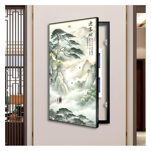 Elektrische Panel-Abdeckung，Elektrische Zählerbox， Power Box Cover Kreative Switch Moderne Stromzähler Abdeckung verstecken Gemälde Wanddekoration(H,50x80 cm(19.7x31.5 in)) von YAYREC